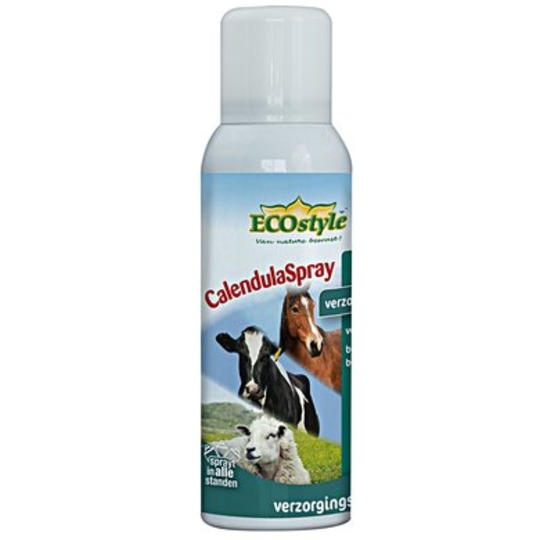 EcoStyle Calendula Spray 100ml. Bij beschadigde huid en oppervlakkige wonden.