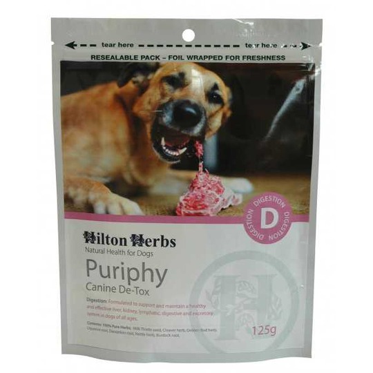 Hilton Herbs Canine Puriphy De-Tox Mix. Ter reiniging van lever, nieren, verterings- en lymfesysteem