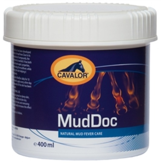 Cavalor MudDoc 400ml. Verhindert de hechting van bacteriën, geeft mok geen kans. 
