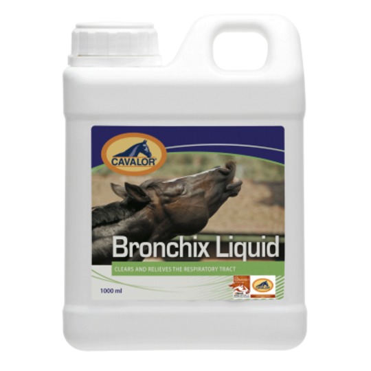 Cavalor Bronchix Liquid 1 ltr. Jarabe para el tracto respiratorio superior.