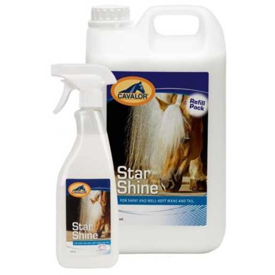 Cavalor Star Shine.  Desenredar y spray de brillo para las crines y la cola.