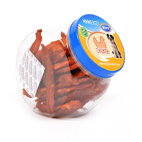 Duvo+ Chicken Jerky Small 500gr. 100% natuurlijke en gezonde kip snack voor honden.