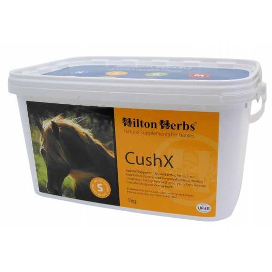 Hilton Herbs Cush X. Voor paarden & pony's met Cushing syndroom.