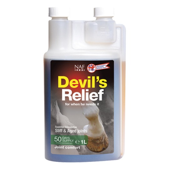 NAF Devil's Relief. Ondersteunt de gewrichten voor extra comfort bij (oudere) paarden & honden