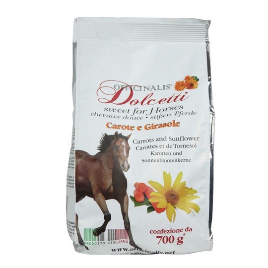Officinalis Dolcetti Zanahoria y Girasol 700gr. Galletas delicioso para caballos.