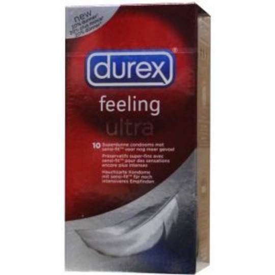 Durex Feeling Ultra. Nog meer gevoel! Nog dunnere condoom met een optimale pasvorm
