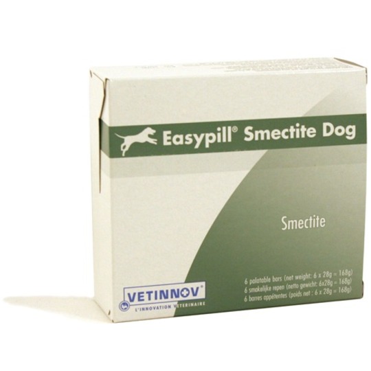 Easypill Smectite Hond. Ondersteunt de darmpassage bij diarree en slechte vertering.