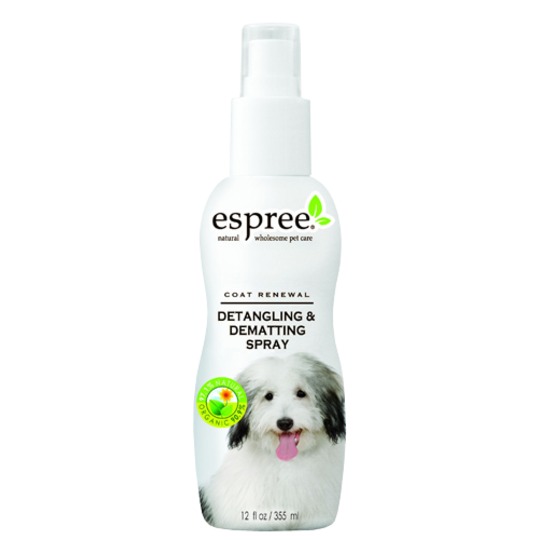 Espree Detangling & Dematting spray 355ml. Anti-klit spray die niet uitgespoeld hoeft te worden!