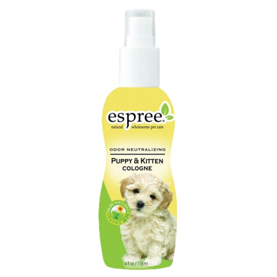 Espree Puppy & Kitten Cologne 118ml. Uw puppy of kitten ruikt heerlijk naar babypoeder.