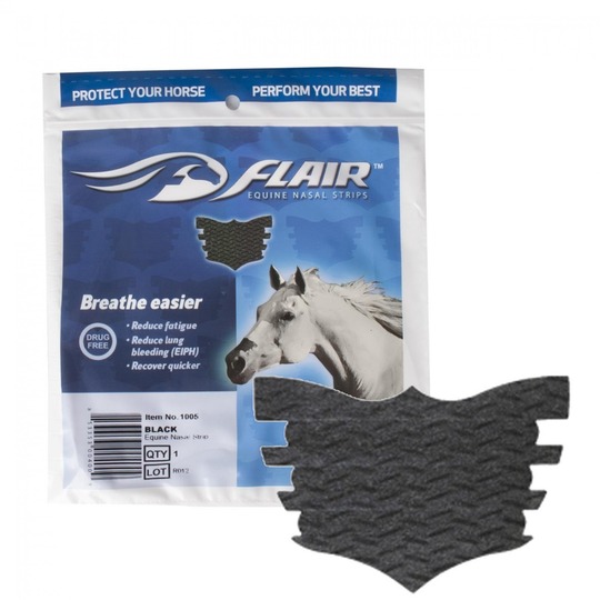 Flair Strip Bande Nasale. Favorise une santé respiratoire optimale chez les chevaux.