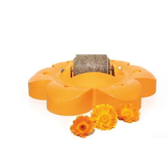 Officinalis Flower Orange. Lollyroll Lecksteinhalter + 1 Lollyroll Leckstein.