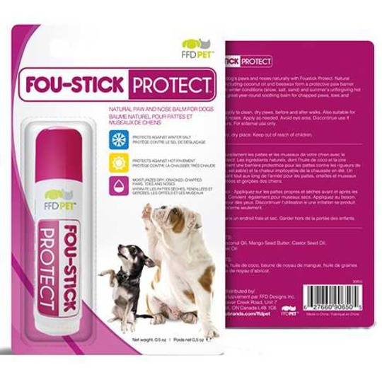 Fou-Stick Protect. Poten- en neuswax in een handige stick in reisformaat met met draaidop.