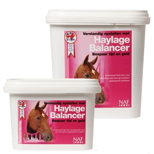 NAF Haylage Balancer. Voor paarden die moeite hebben met kuilvoer, helpt het evenwicht te herstellen