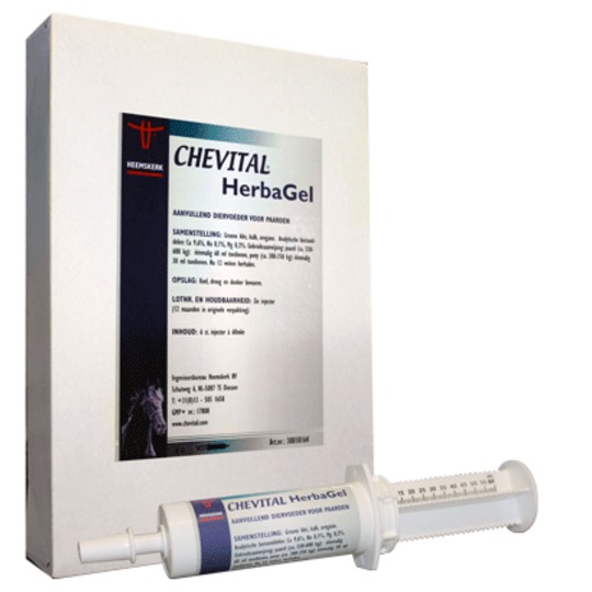 Chevital HerbaGel 60ml. Detox Reinigingskuur op kruidenbasis in gelvorm, in handige injector.