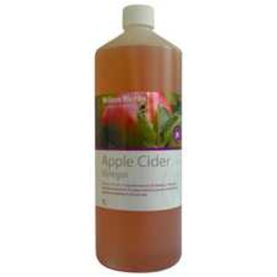 Hilton Herbs Cider Apple Vinegar. No pasteurizada, min. 5% de acidez con `madres`.