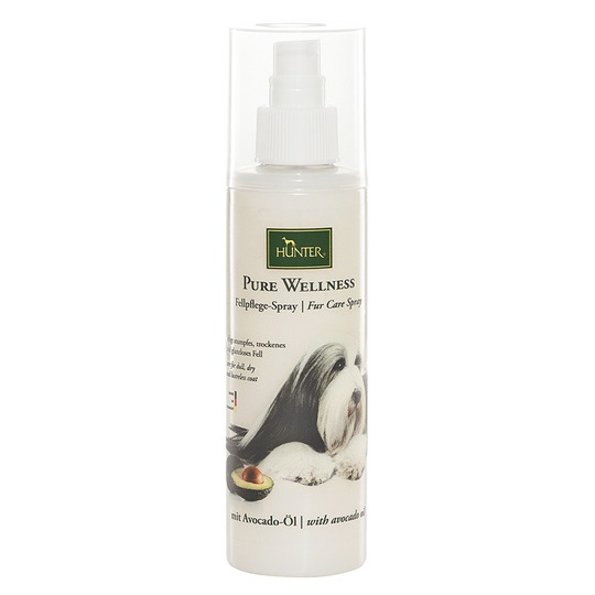 Hunter Pure Wellness Vacht Spray 200ml. Verzorgende spray voor de vacht met avocado olie.