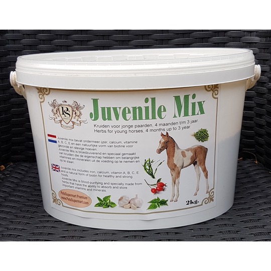 PetsSupermart Premium Juvenile mix 2 kg. Kräutermischung für junge Pferde.
