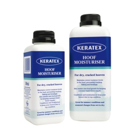 Keratex Hoof Moisturiser.   Een optimale vochtigheidsbalans in zelfs de meest droge omstandigheden.