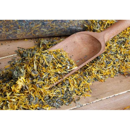 Cleavers & Marigold 1kg. --- For the lymphatic system, against thick legs and other fluid accumulations.