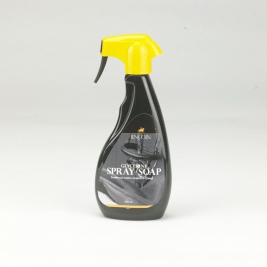 Lincoln Glycerine Spray soap 500ml. Spray glycérine permettant le nettoyage et l'entretien des cuir
