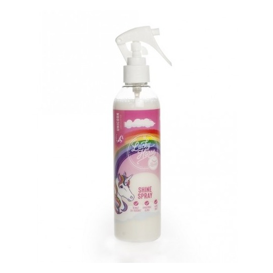 Lucky Horse Unicorn Shine Spray 250ml. Spray brillante, repelente de polvo y suciedad.