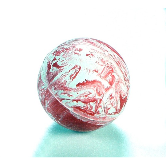 Marmor Gummi Spielball Ø 7.5cm. Robuster Ball für Hunde.