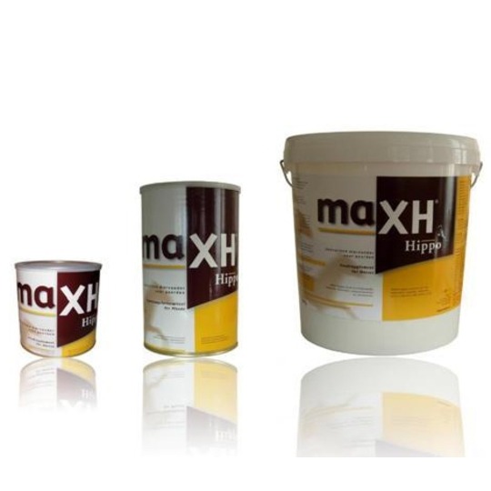 MaxH Hippo. MaxH contient tout ce que votre cheval a besoin: vitamines, minéraux et acides aminés.