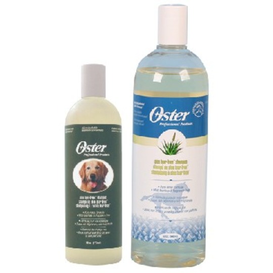 Oster Aloe Vera shampooing. Shampooing doux, non irritant et non parfumé.