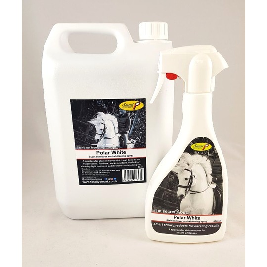 Smart Grooming Polar White Stain Remover. Vlekverwijderaar, voor poolwitte paarden en kleding.