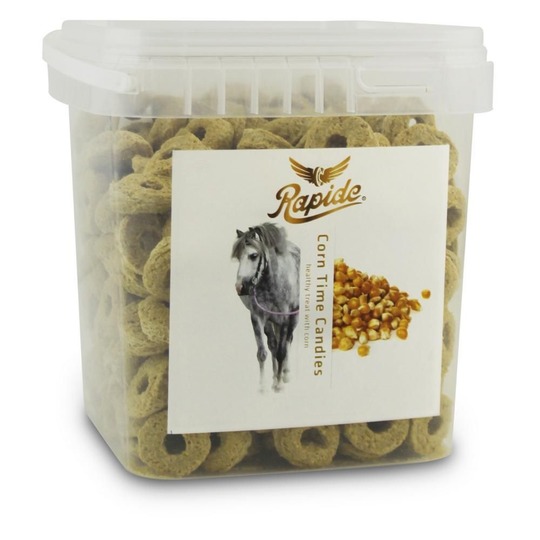 Rapide Corn Time Candies 2kg. Krokante beloning met rozenbottelsmaak.