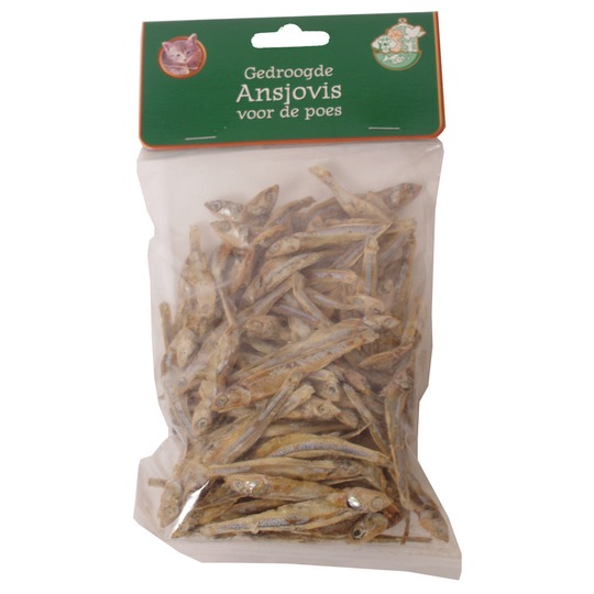 Gedroogde ansjovis 100gr. Rijk aan Omega 3, Vitamine A, B6 en B11.