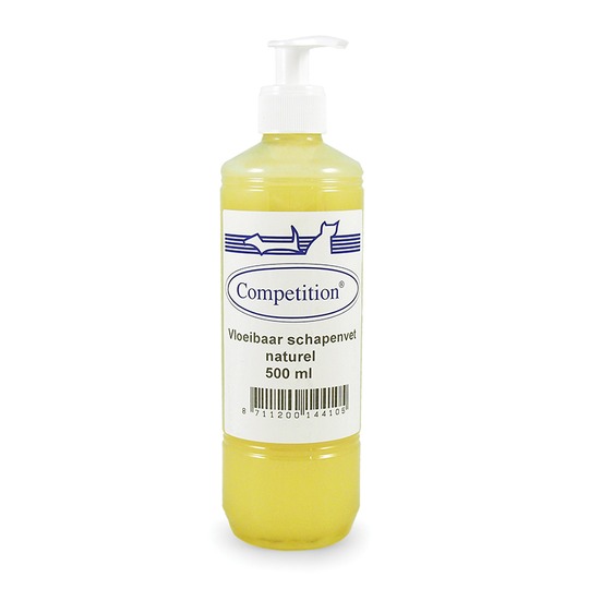 Competition Liquide Graisse de Mouton 500ml. Pour un pelage, une peau, un système intestinal et un système immunitaire sains.