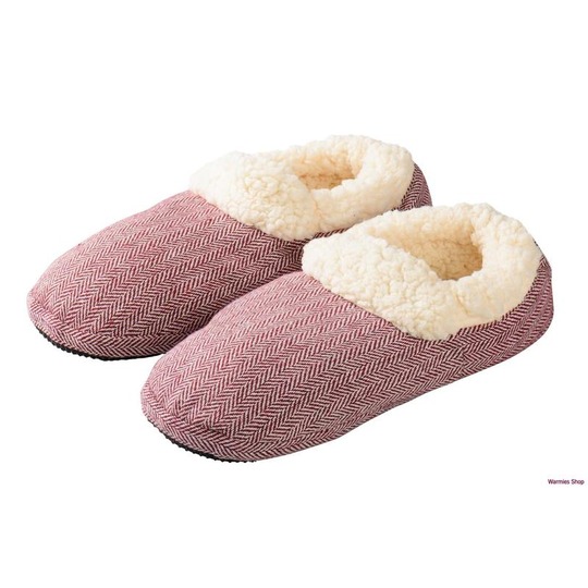 Slippies Zapatillas de calor llenado ext tamaño 36-41. Para calentar en el microondas, suave calidez