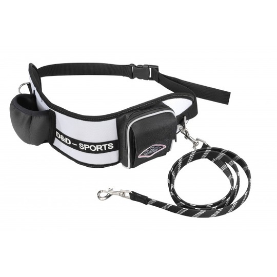 D&D Sports Active Walker. Riflettendo cintura con borse per jogging con i cani, 2 misures.