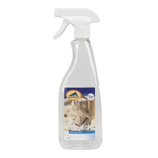 Cavalor Sw-Itch 500ml. Pour irritation/démangeaisons de conditions météorologiques ou d’insectes.