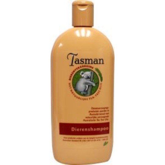 Tasman Dierenshampoo 500ml. Voor de ontsmetting en verzachting van een geïrriteerde huid.