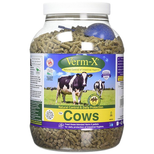 Verm-X voor Koeien. Natuurlijke ontwormer en bevordering van een gezonde darm en spijsvertering.
