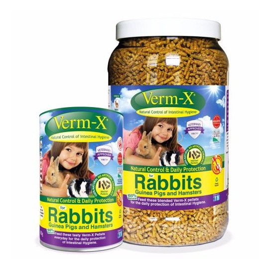 Verm-X Korrel voor Konijnen, Cavia's & Hamsters. Natuurlijke ontwormer voor knaagdieren.