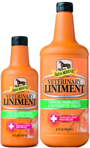 Absorbine Veterinary Embrocation Liquid Liniment.