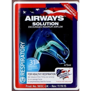 Equine America Airways 500ml.   For a freely breathing horse.