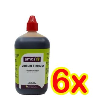 Amos Jodium Tinctuur 2% --- Een gebruiksklare jodiumoplossing voor wond- en navelbehandeling. Ook geschikt bij aflammeren en afkalven.