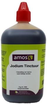 Amos Jodium Tinctuur 2% --- Een gebruiksklare jodiumoplossing voor wond- en navelbehandeling. Ook geschikt bij aflammeren en afkalven.