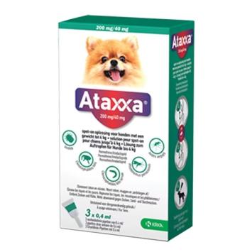 Krka Ataxxa Spot-On Dog 3 pip. --- Treatment and prevention of flea infestation in dogs.