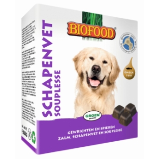 Biofood Schapenvet 40st. In Souplesse, Pens, Zeewier, Knoflook & Zalm. - kopie