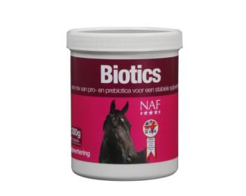 NAF Biotics.   Una mezcla de probióticos y prebióticos para después de medicación, enfermedad o período estresante.