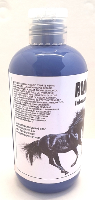 Black Magic Shampoo 250ml.  Immediately a black coat.