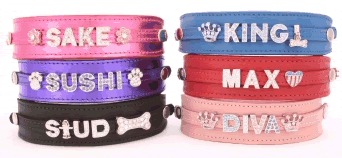 Halsband B 46-55cm Topaas Blauw