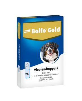 Bolfo Gold Hund. -- Anti-Flohmittel in Spot-on, für kleine & große Hunde, in 2 & 4 Pipetten.