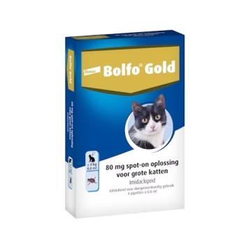 Bolfo Gold Cat -- Anti-flea product in spot-on, for small & large cats, in 2 & 4 pipettes.