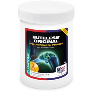 Equine America ButeLess Original High Strength Powder.   Favorise la mobilité et le confort articulaire et musculaire chez tous les chevaux et poneys.